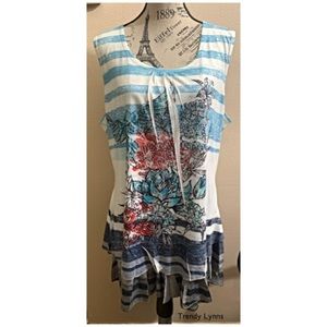 Creation•tired ruffle tank top